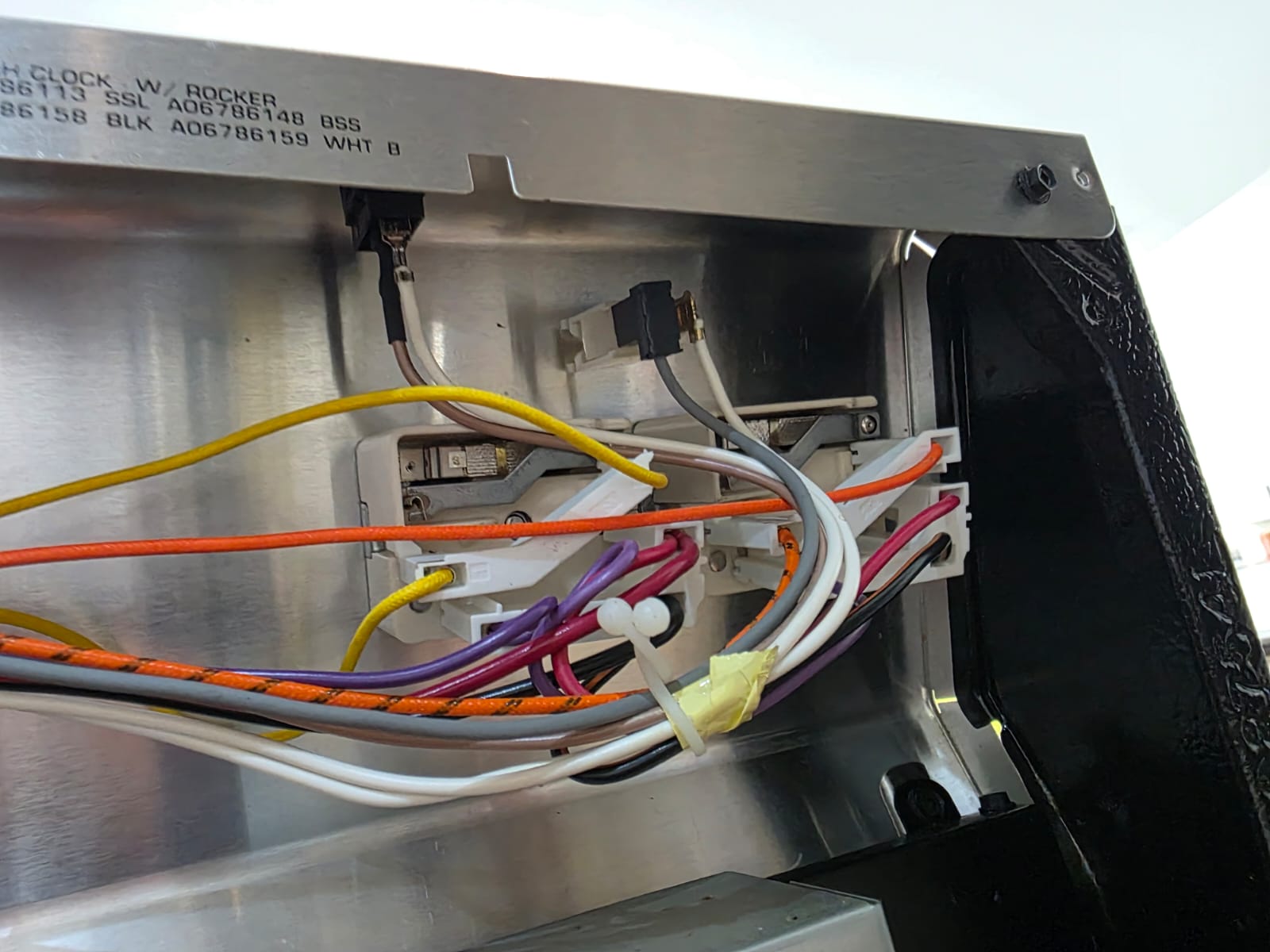 Appliance internal wiring repair